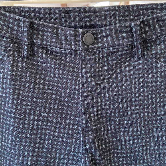 Uniqlo Ultra Stretch Legging Pants black green houndstooth - Picture 8 of 9
